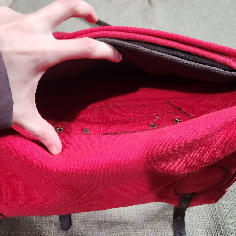 Duluth Pack Canvas Laptop Scoutmaster Backpack - Red
